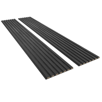 Luxury American Black Color (PVC) Acoustic Slat Wood Wall Panels