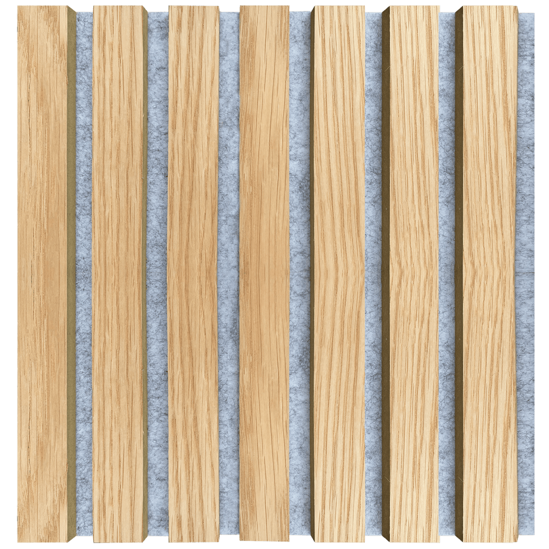 Luxury American White Oak (Grey Felt) Acoustic Slat Wood Wall Panels