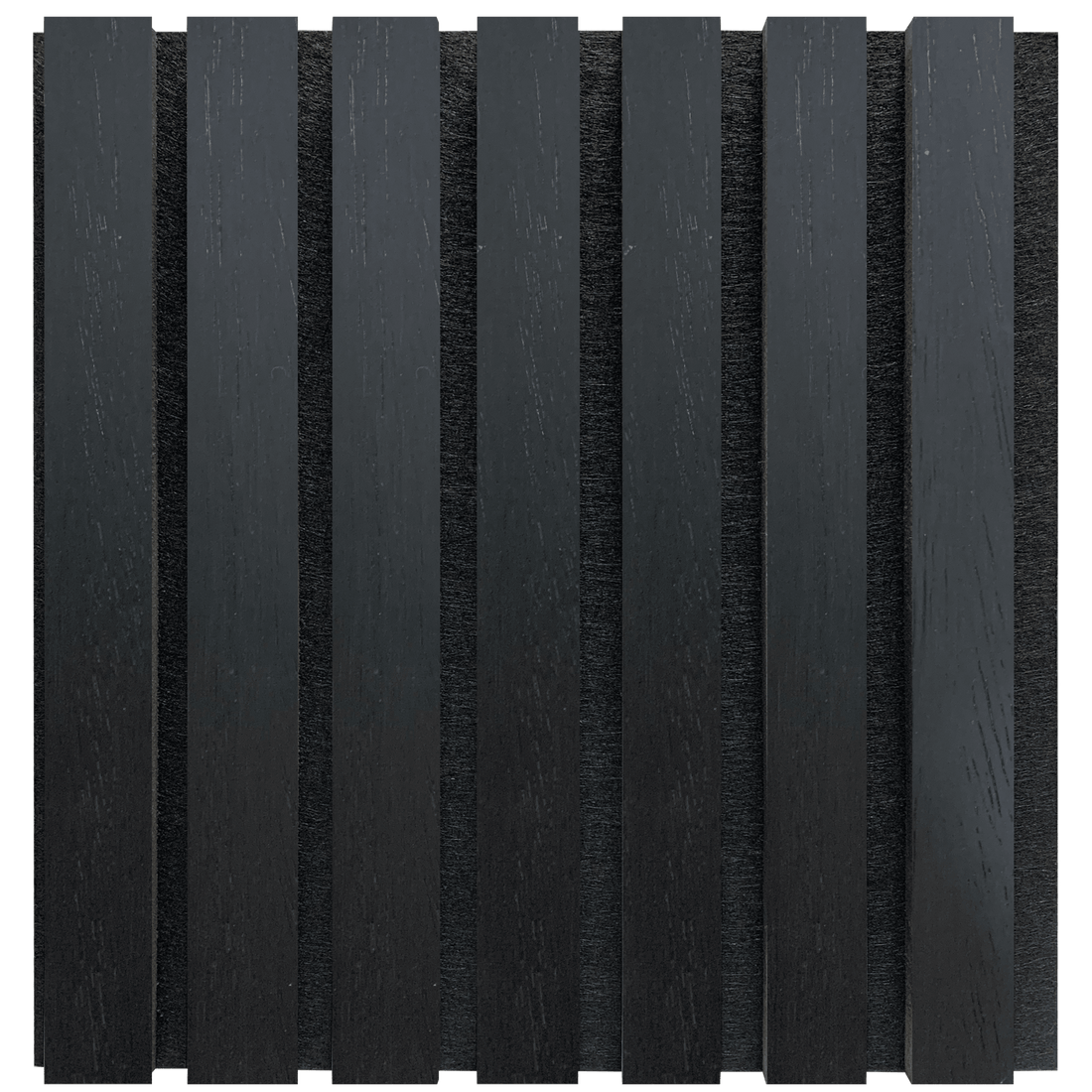 Luxury American  Black Color (PVC) Acoustic Slat Wood Wall Panels