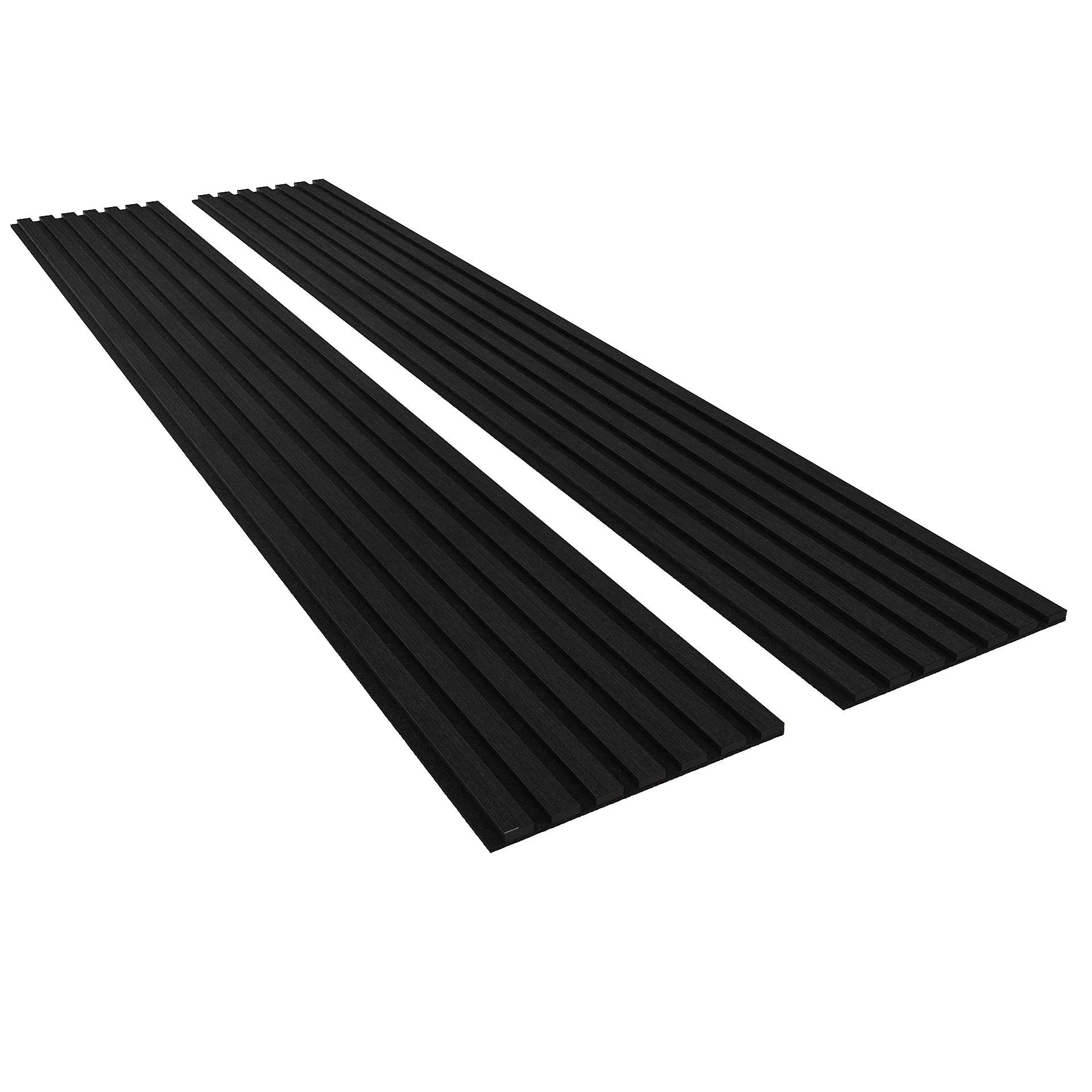 Luxury American Black Oak Acoustic Slat Wood Wall Panels