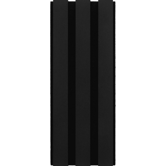 Black Slat Wall, Panel Decor, and Wood Veneer